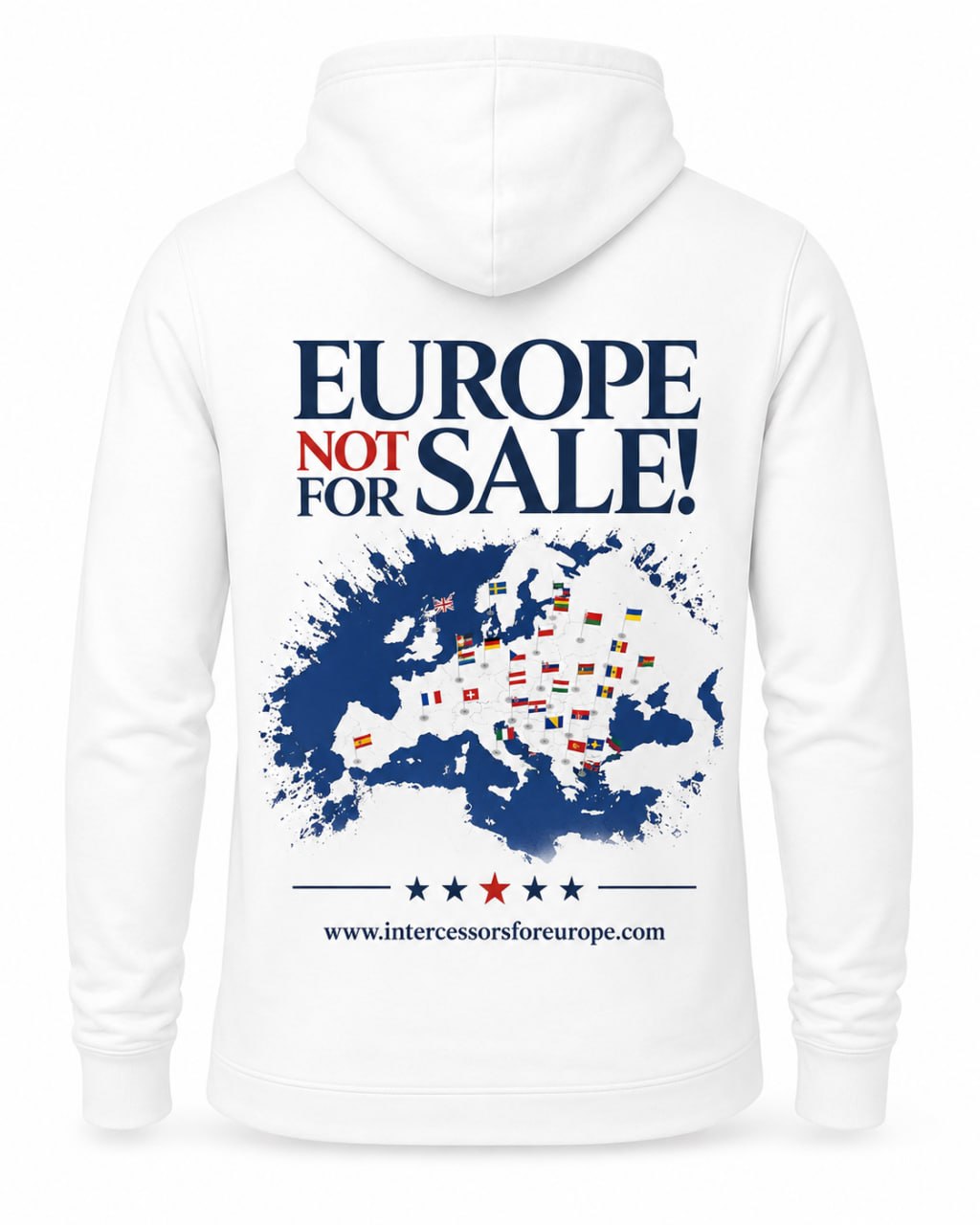 Europe Not For Sale Hoodie (White)