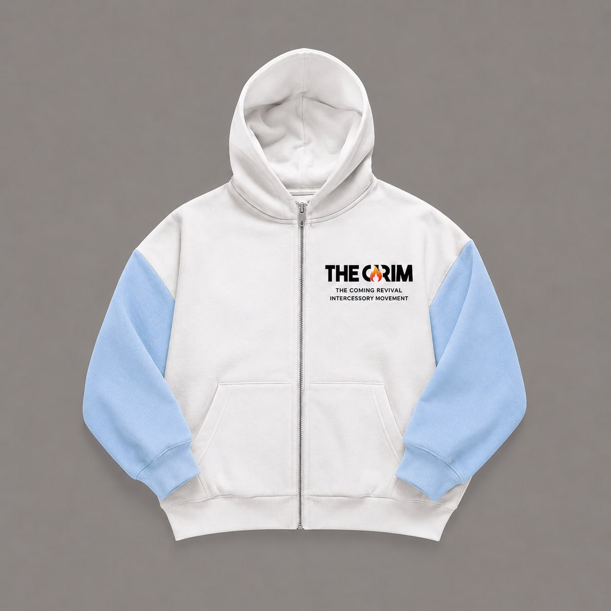 The CRIM Hoodie (White+blue)
