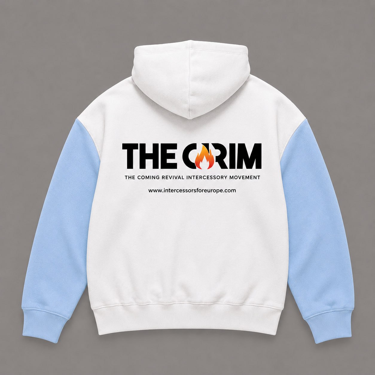 The CRIM Hoodie (White+blue)