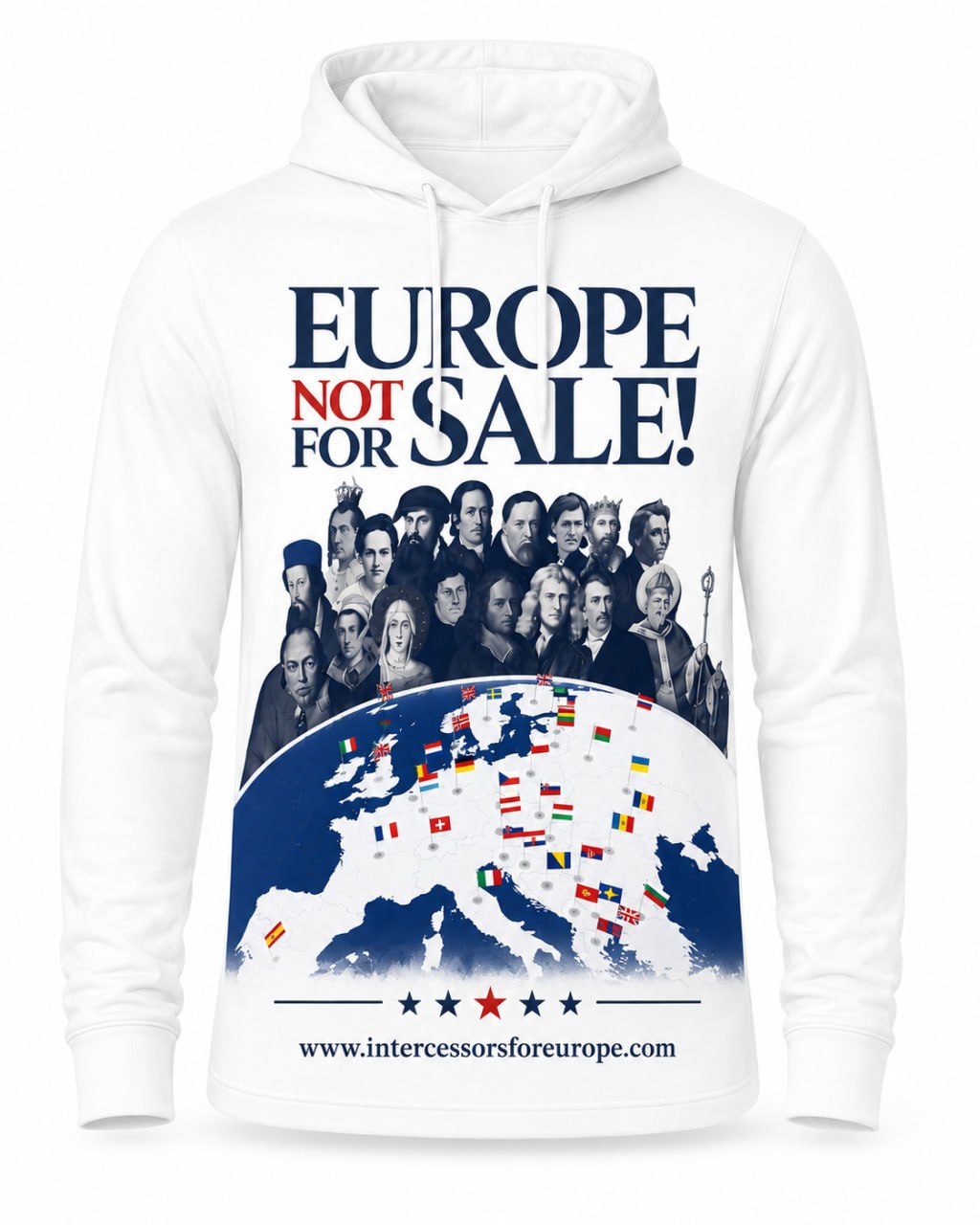 Europe Not For Sale Hoodie (White)
